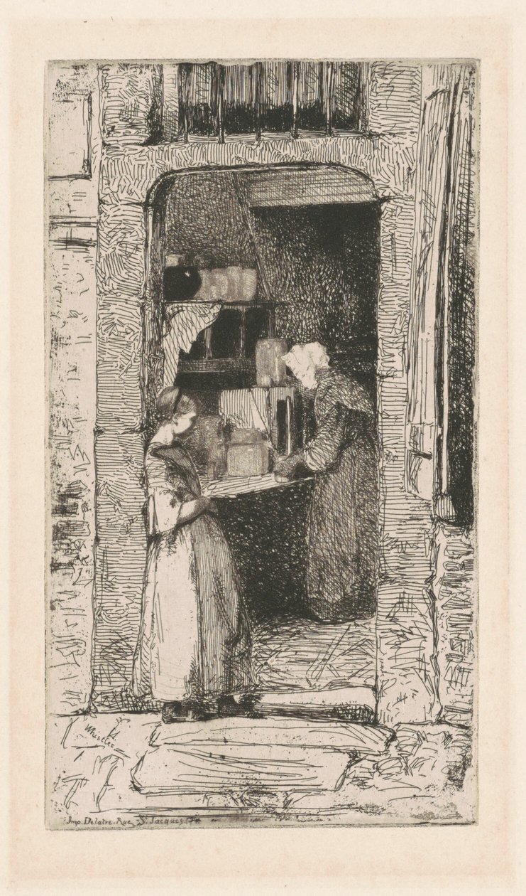 La vendedora de mostaza, 1858 de James Abbott McNeill Whistler