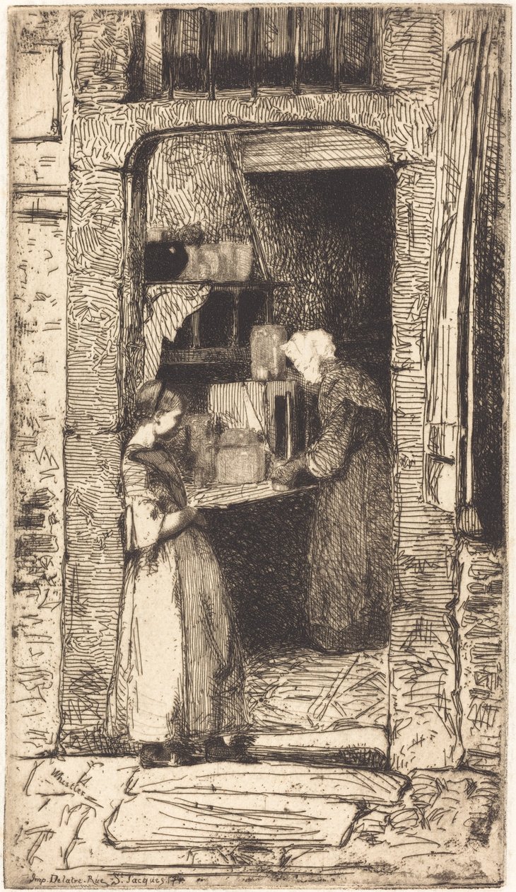La Vendedora de Mostaza, 1858 de James Abbott McNeill Whistler