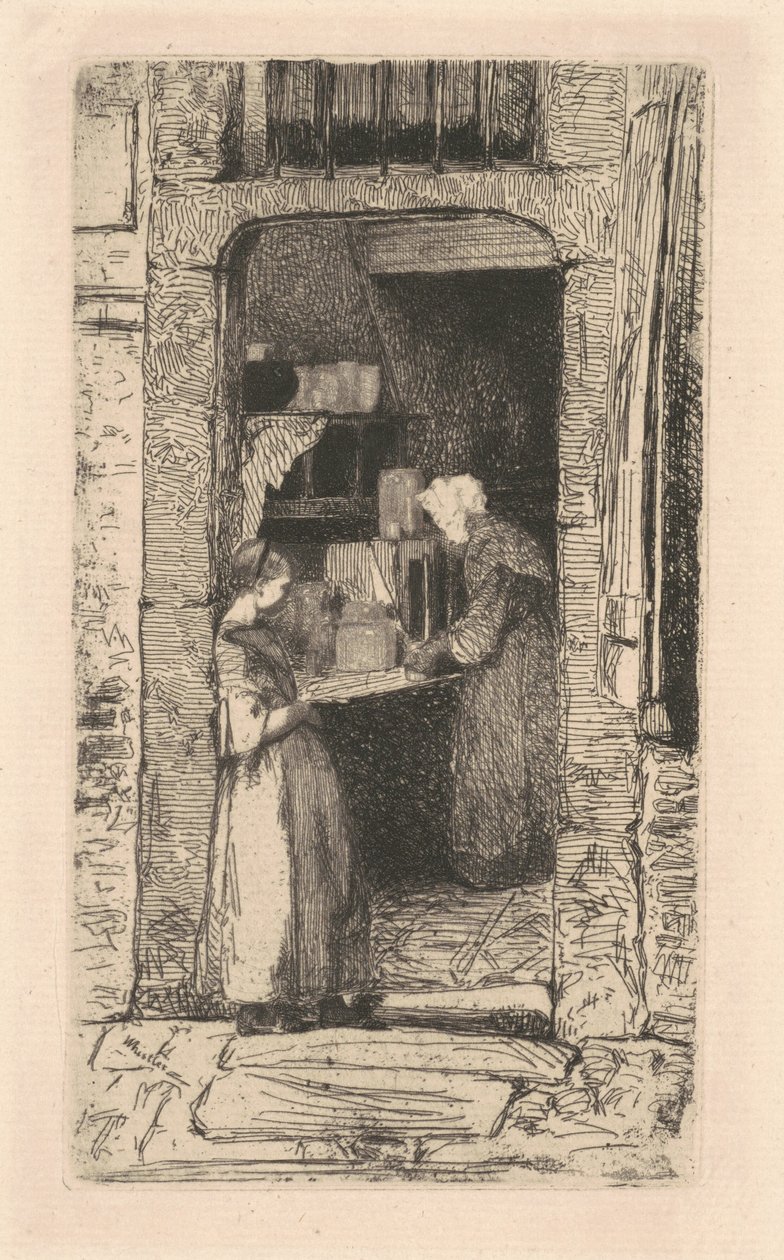 La vendedora de mostaza, 1858 de James Abbott McNeill Whistler