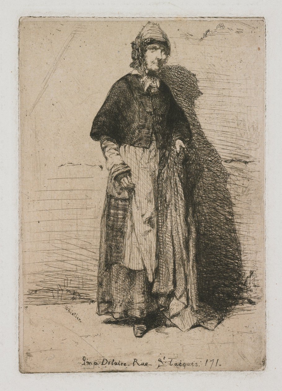 Madre Gérard, de Doce aguafuertes del natural de James Abbott McNeill Whistler