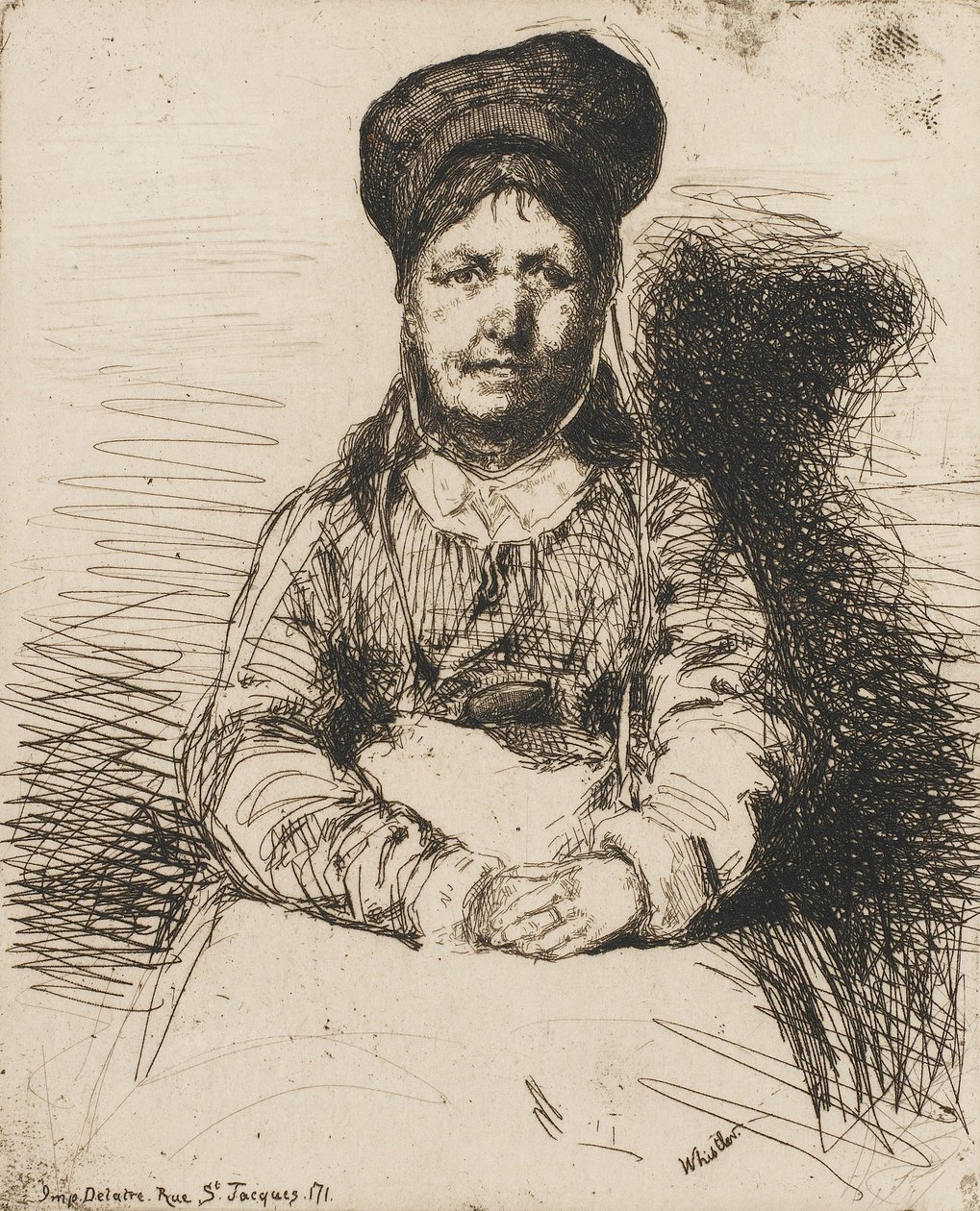La Retameuse. Una de las Doce Aguafuertes de la Naturaleza, El Conjunto Francés de James Abbott McNeill Whistler