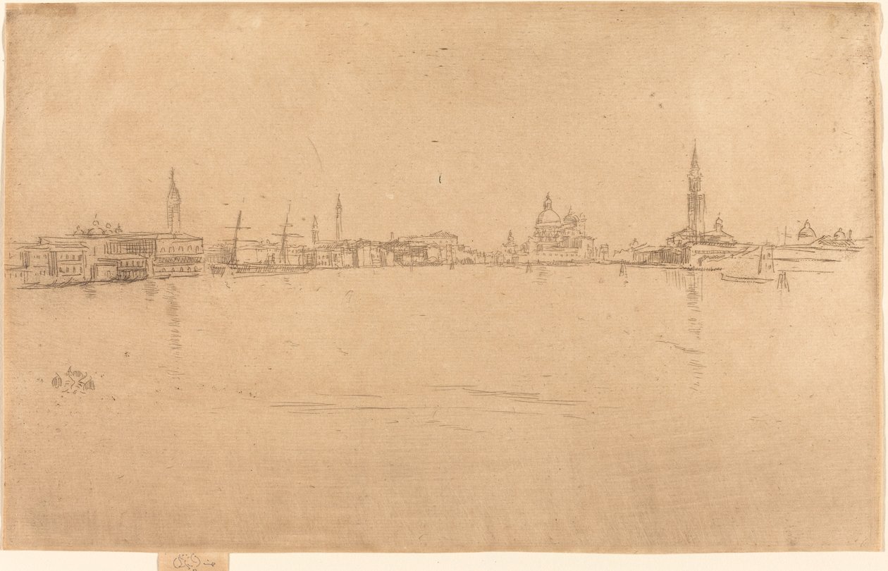 La Salute: Amanecer, 1879-1880 de James Abbott McNeill Whistler