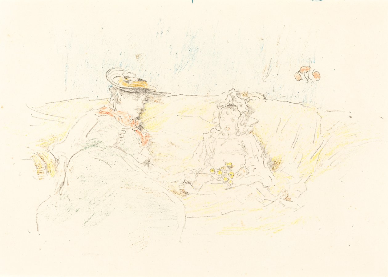 Dama y niño, 1892 de James Abbott McNeill Whistler