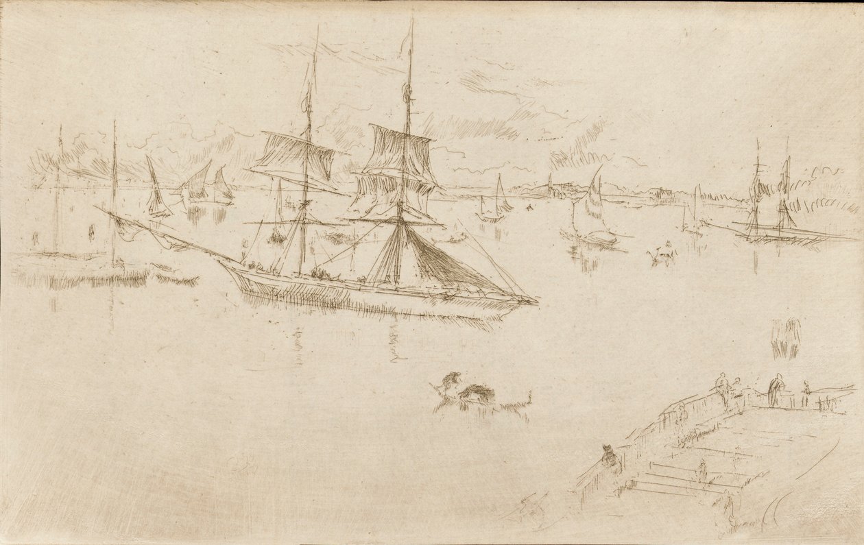 Laguna-Mediodía, 1879-1880 de James Abbott McNeill Whistler