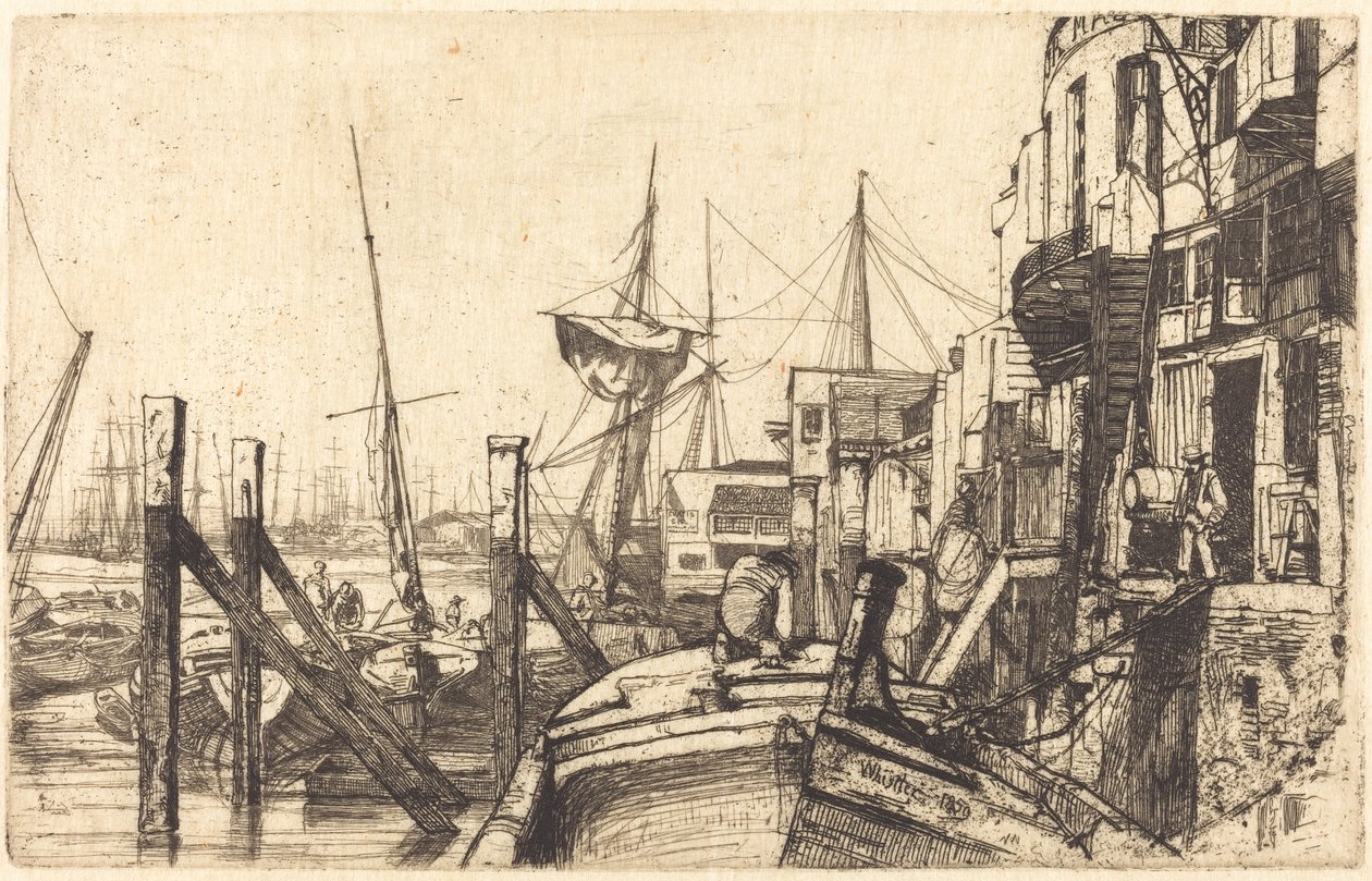 Limehouse, 1859 de James Abbott McNeill Whistler