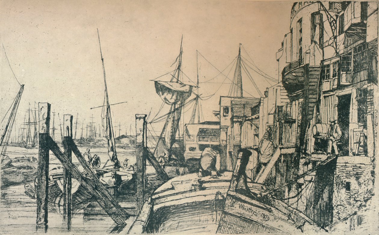 Limehouse, 1859 de James Abbott McNeill Whistler