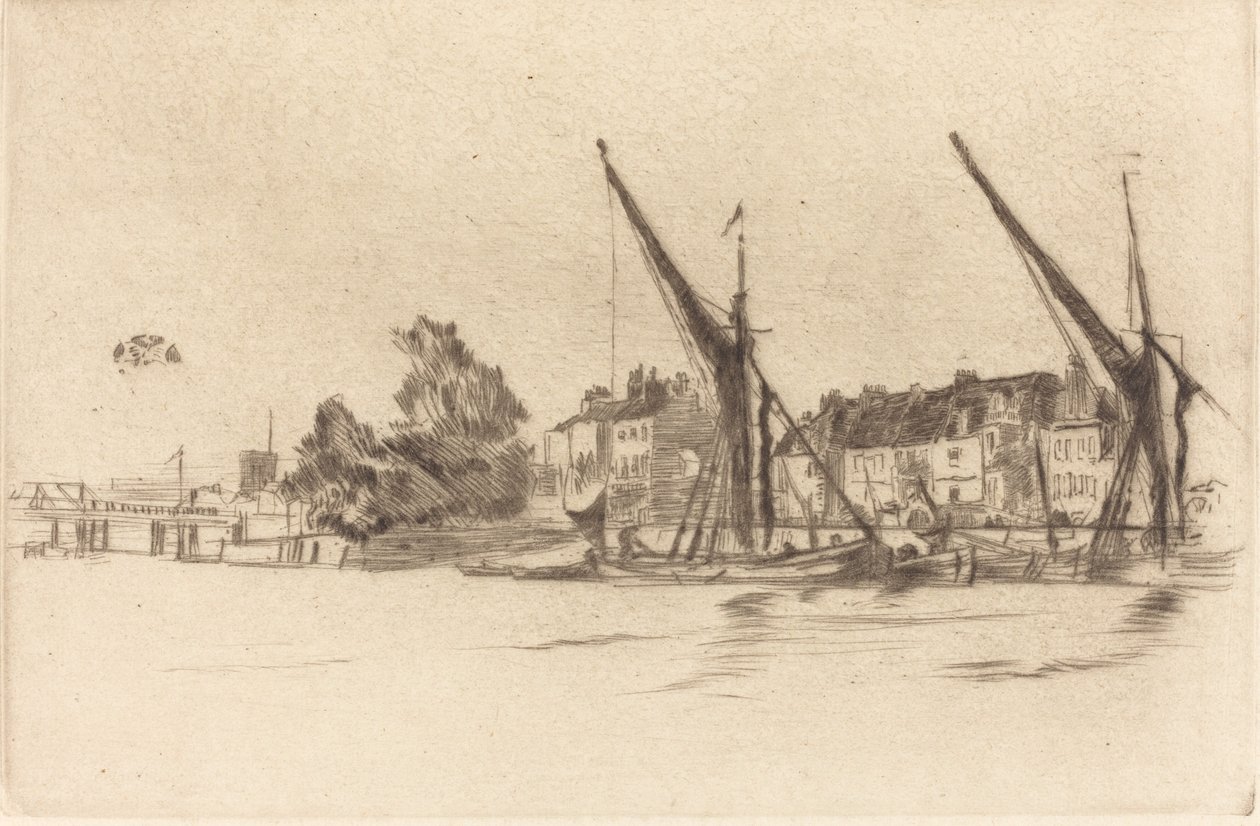 Casas Lindsey, 1877 de James Abbott McNeill Whistler