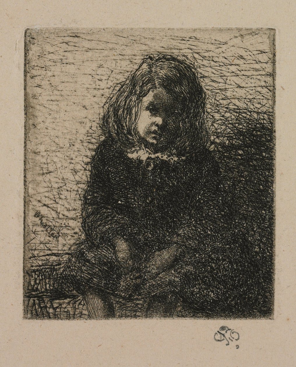 El pequeño Arthur, de Doce aguafuertes de la naturaleza de James Abbott McNeill Whistler