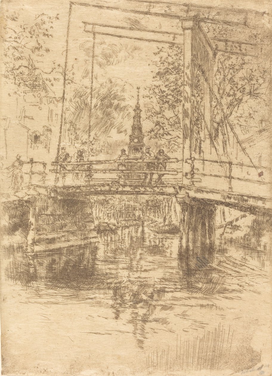 Pequeño puente levadizo, Ámsterdam, 1889 de James Abbott McNeill Whistler
