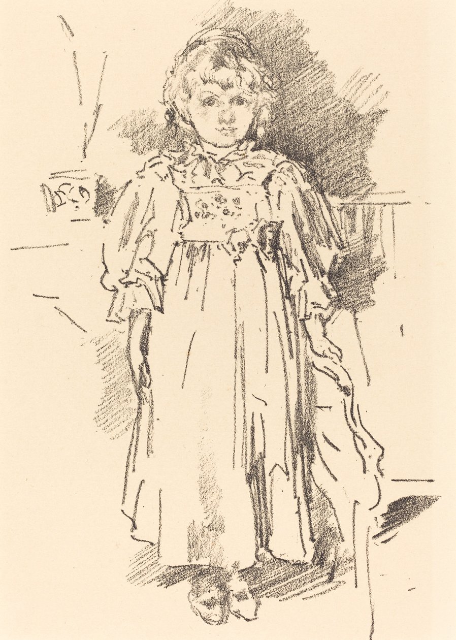 Pequeña Evelyn de James Abbott McNeill Whistler
