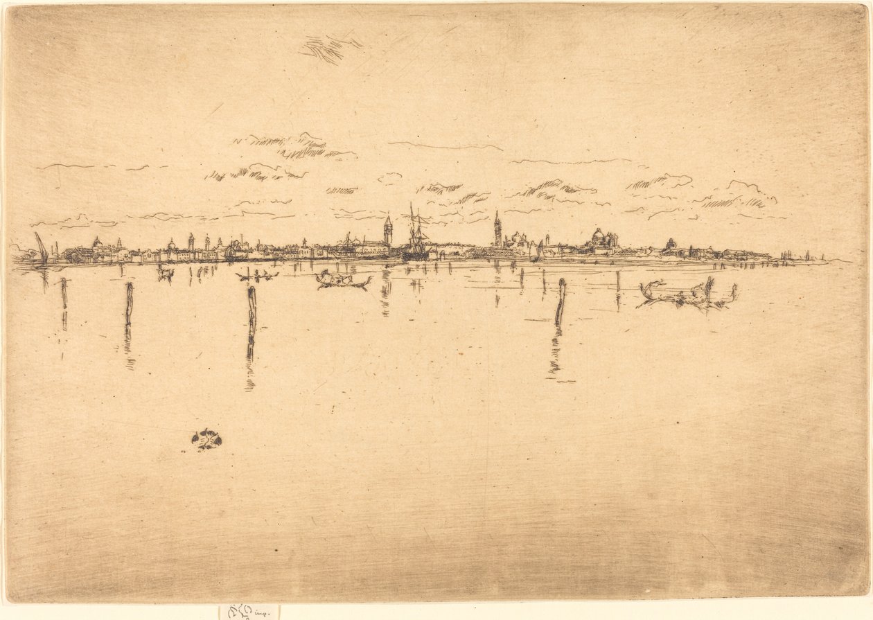 Pequeña Venecia, 1880 de James Abbott McNeill Whistler
