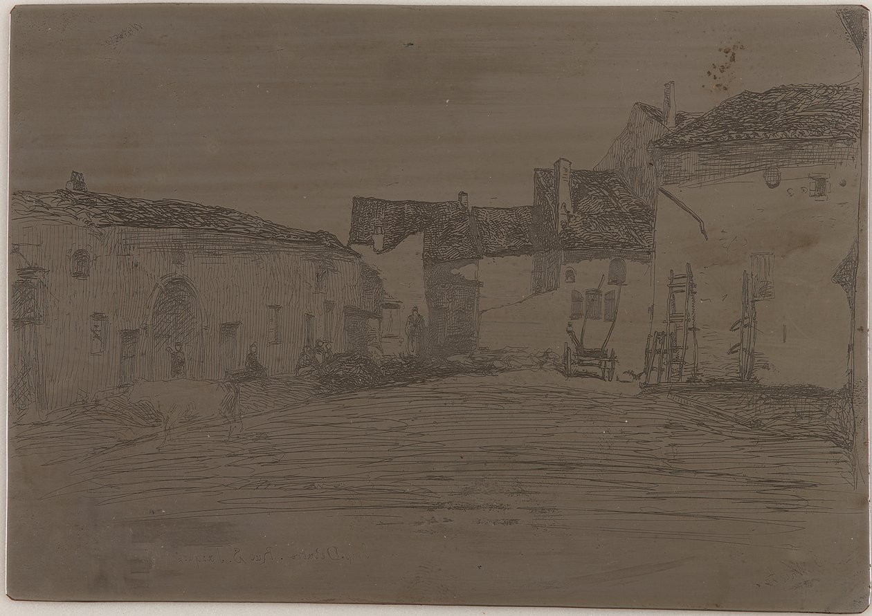 Liverdun. Uno de los doce grabados de la naturaleza de James Abbott McNeill Whistler