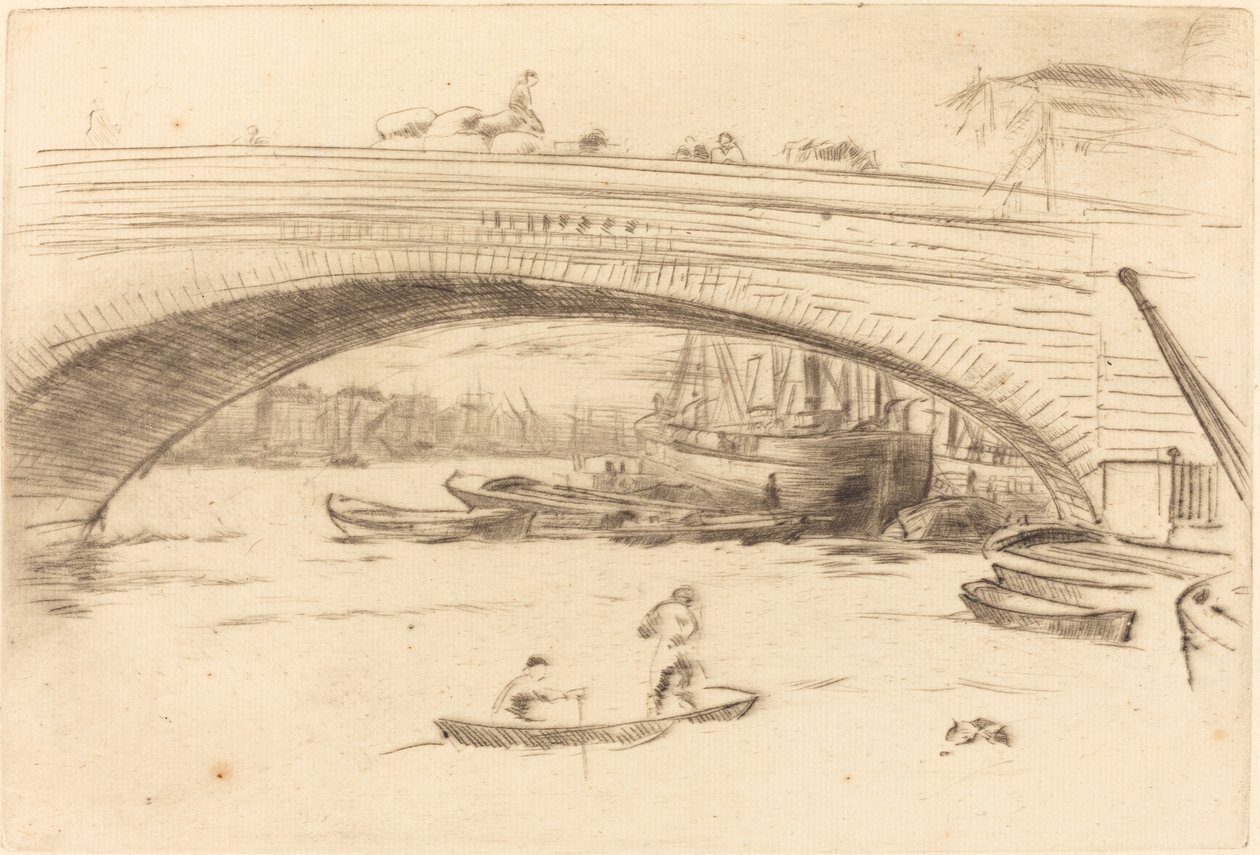 Puente de Londres, c. 1875 de James Abbott McNeill Whistler
