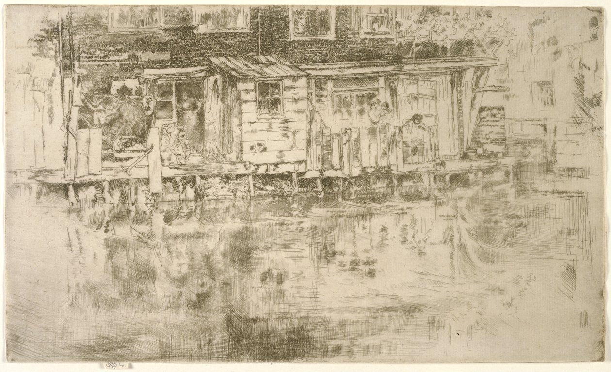 Casa Larga, Tintoreros, Ámsterdam, 1889 de James Abbott McNeill Whistler