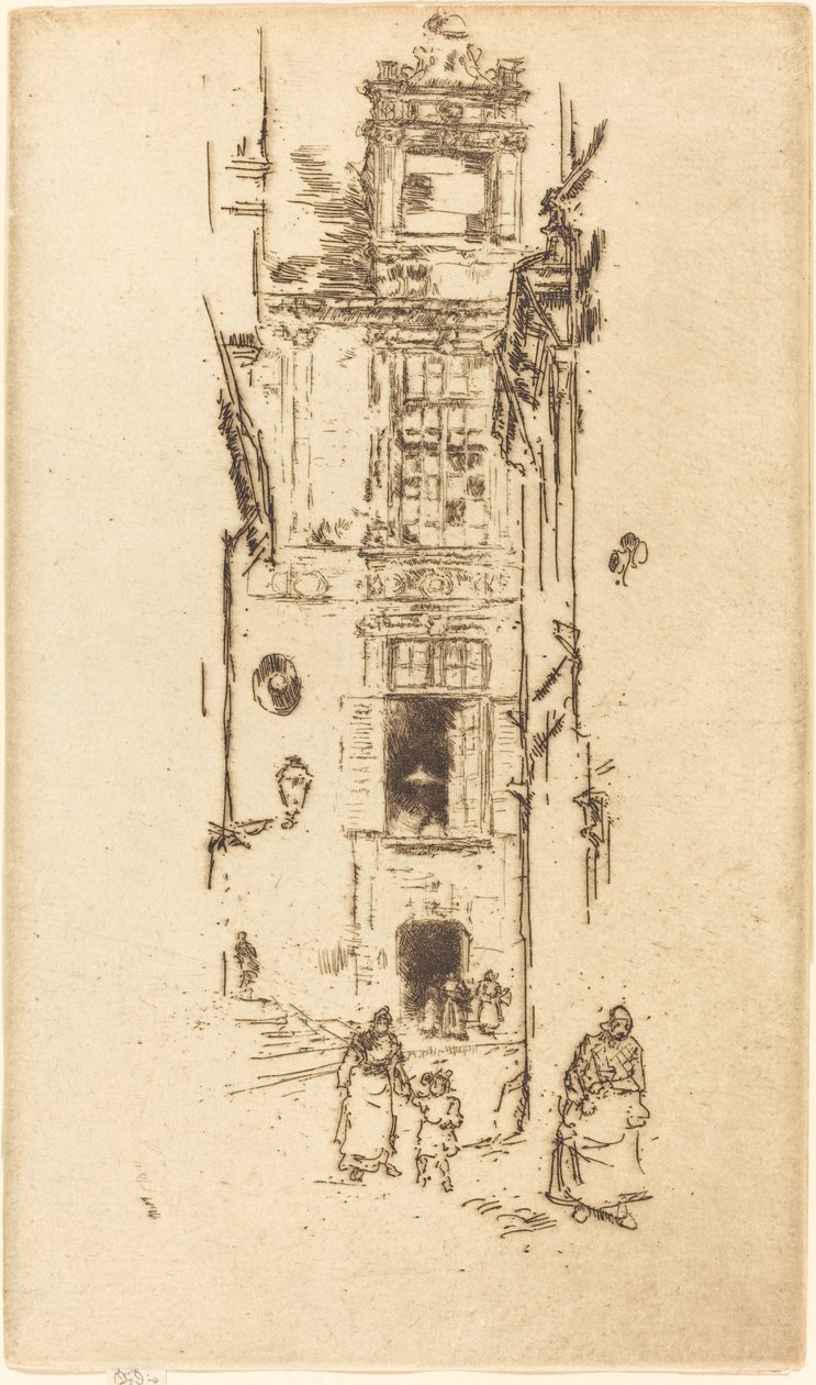 Mairie, Loches, 1888 de James Abbott McNeill Whistler
