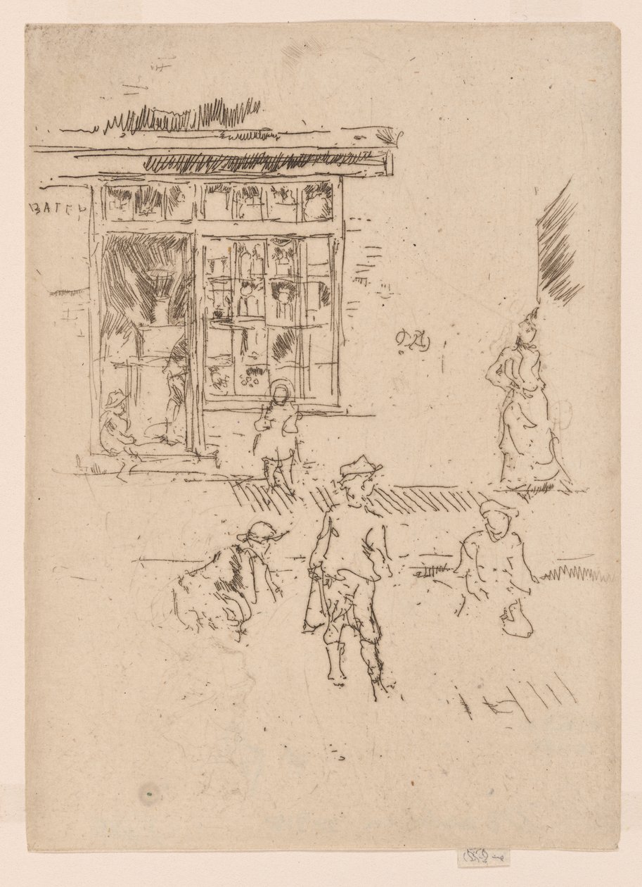 Mármoles, c.1886-88 (aguafuerte; tinta sobre papel) de James Abbott McNeill Whistler