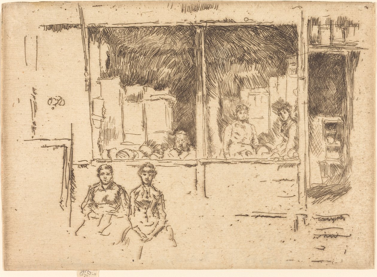 Tienda de melones, Hounsditch de James Abbott McNeill Whistler