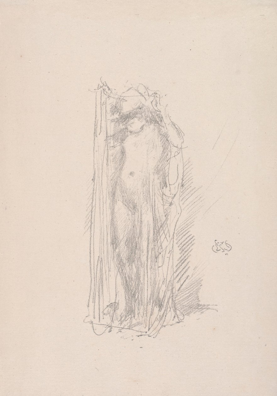 Modelo Draping, 1890 de James Abbott McNeill Whistler