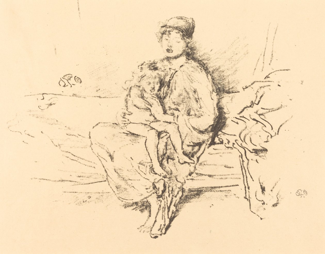 Madre e hijo, No. 2 de James Abbott McNeill Whistler