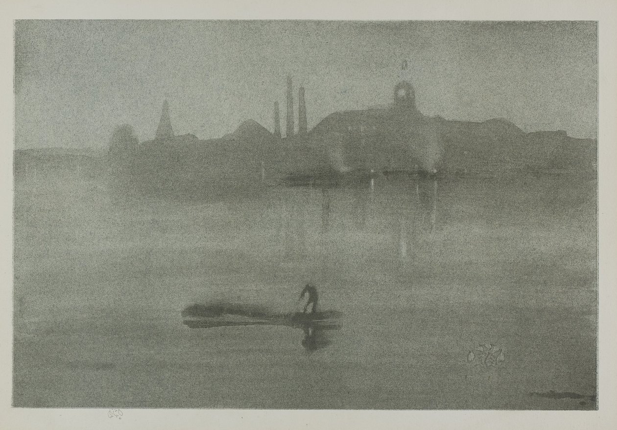 Nocturno, 1878, publicado 1887 de James Abbott McNeill Whistler