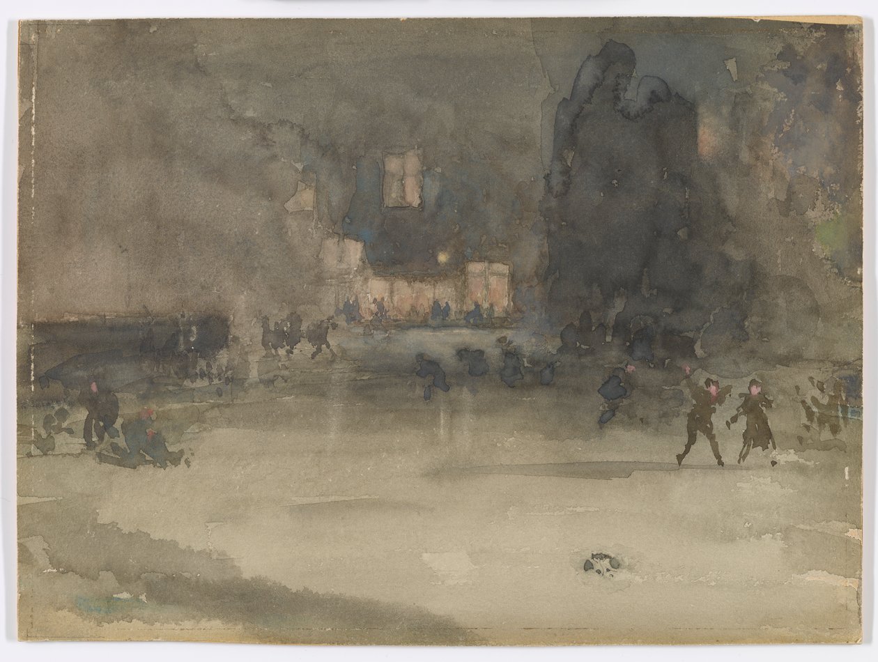 Nocturno: Ámsterdam en invierno de James Abbott McNeill Whistler