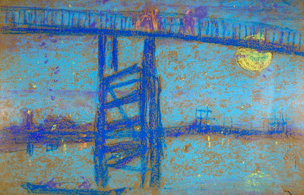 Nocturno: Puente de Battersea, 1872-1873 de James Abbott McNeill Whistler