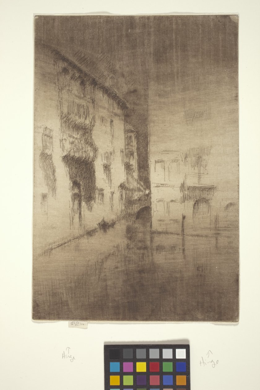 Nocturno: Palacios (grabado con borrado a mano) de James Abbott McNeill Whistler
