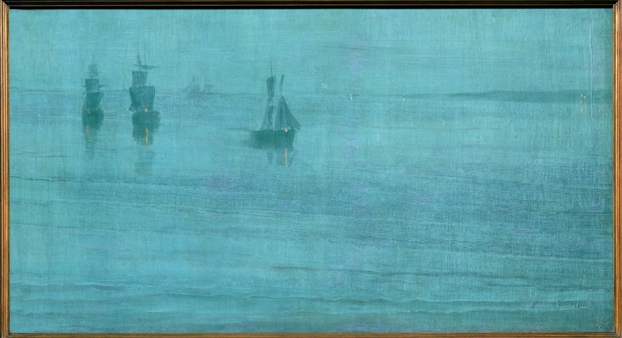 Nocturno, The Solent ... (pintura sobre lienzo) de James Abbott McNeill Whistler