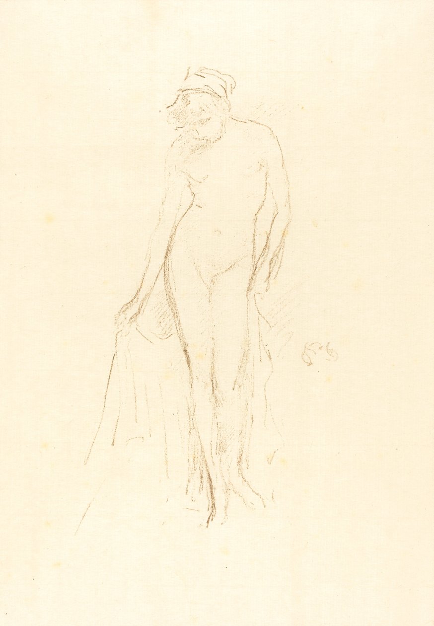 Modelo desnuda, de pie de James Abbott McNeill Whistler