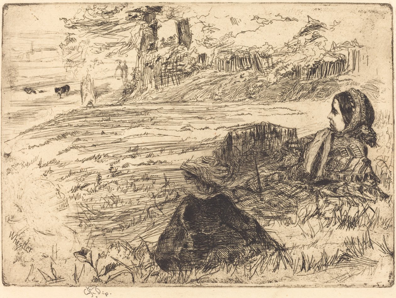 Niñera y niño, 1859 de James Abbott McNeill Whistler