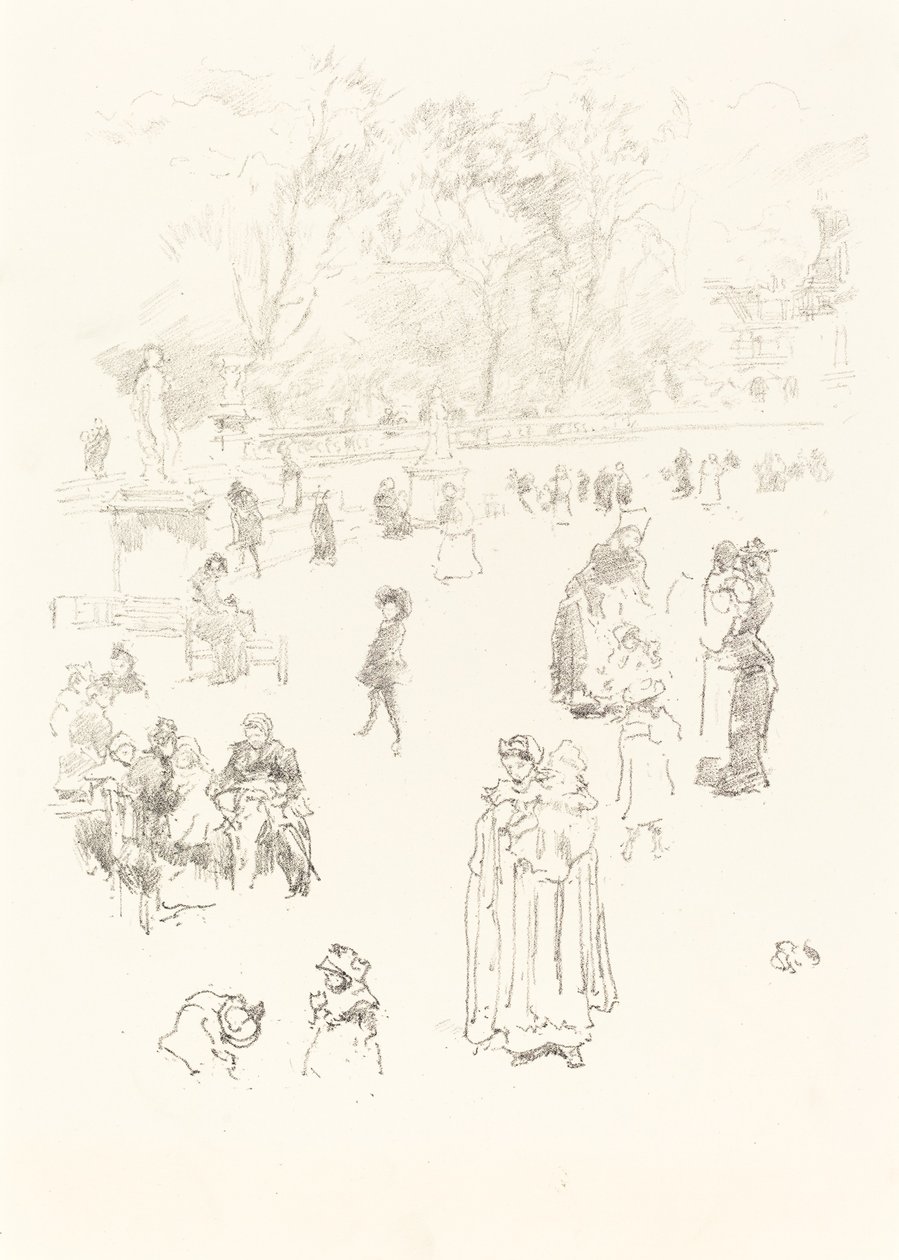 Niñeras: Les Bonnes du Luxembourg, 1894. de James Abbott McNeill Whistler
