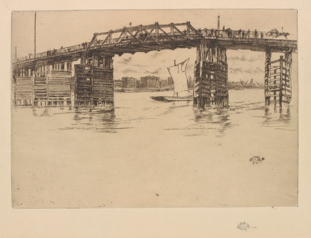 Puente Viejo de Battersea, 1879 de James Abbott McNeill Whistler
