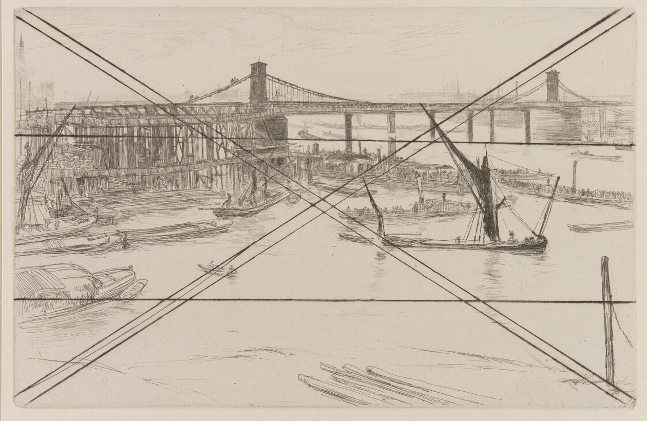 Puente Viejo de Hungerford, 1861 de James Abbott McNeill Whistler