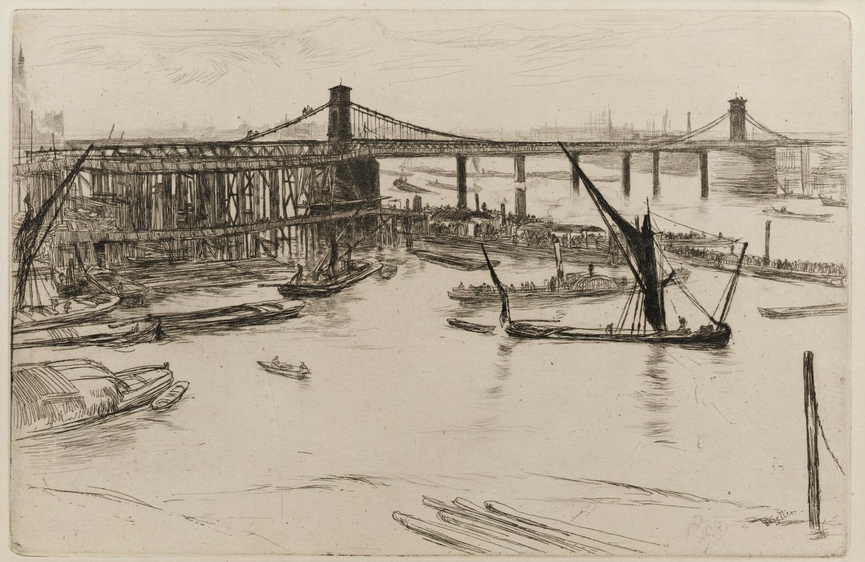 Viejo Puente de Hungerford, 1861 de James Abbott McNeill Whistler