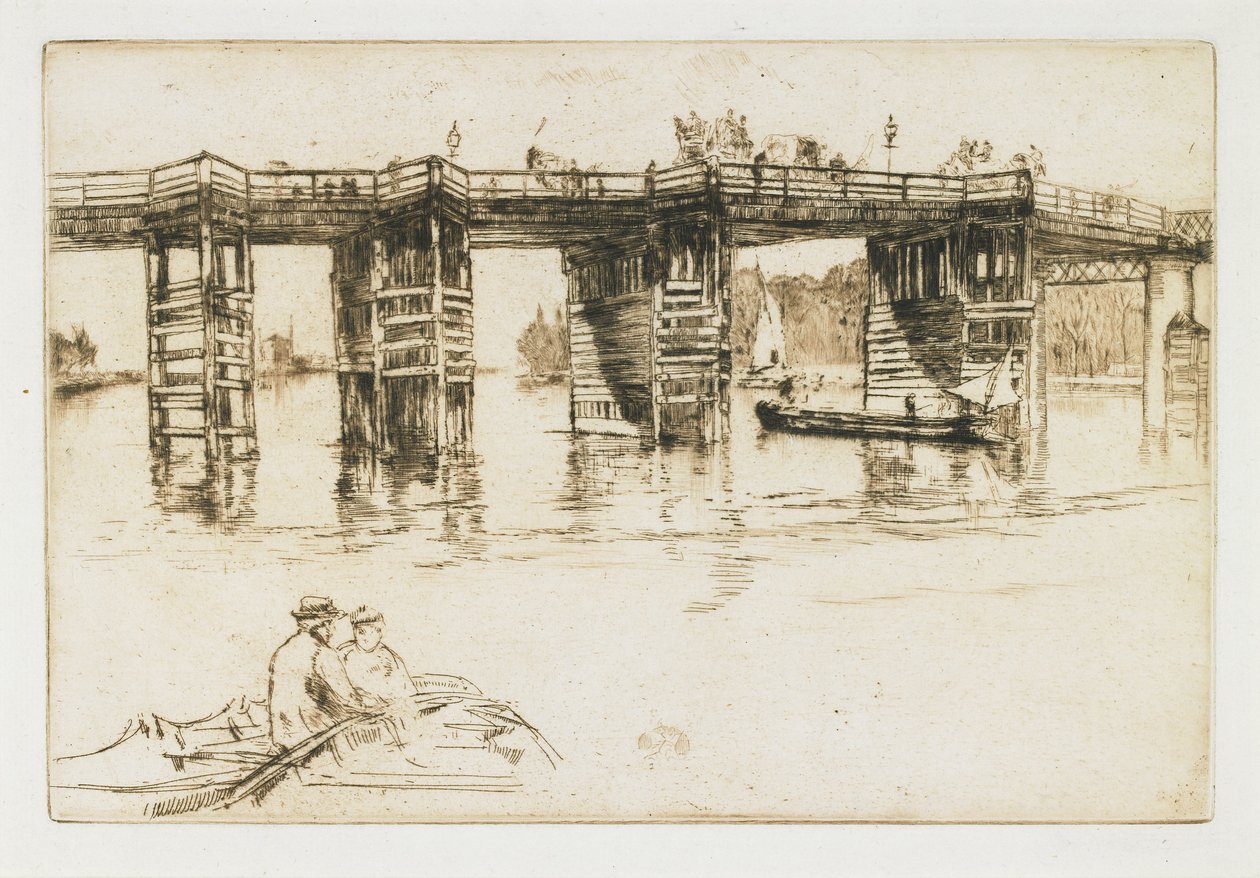 El antiguo puente de Putney de James Abbott McNeill Whistler