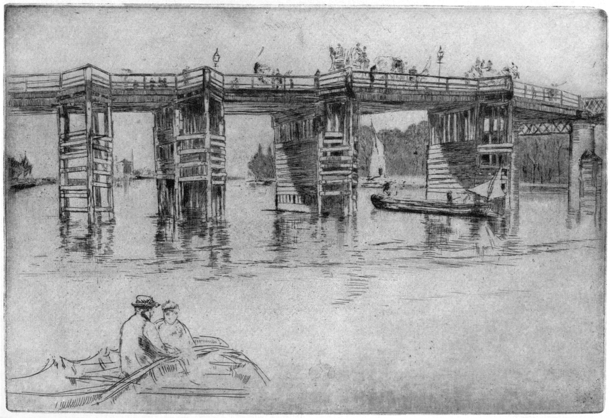 Viejo Puente de Putney, 1879 1904 de James Abbott McNeill Whistler