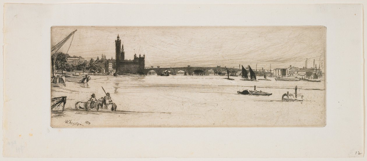 El viejo puente de Westminster de James Abbott McNeill Whistler