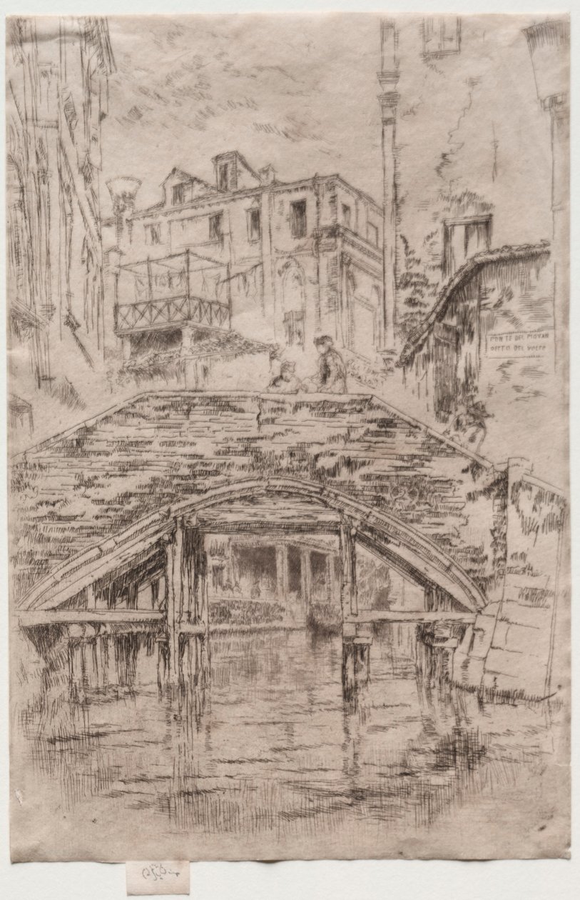 Ponte del Piovan, 1886 de James Abbott McNeill Whistler