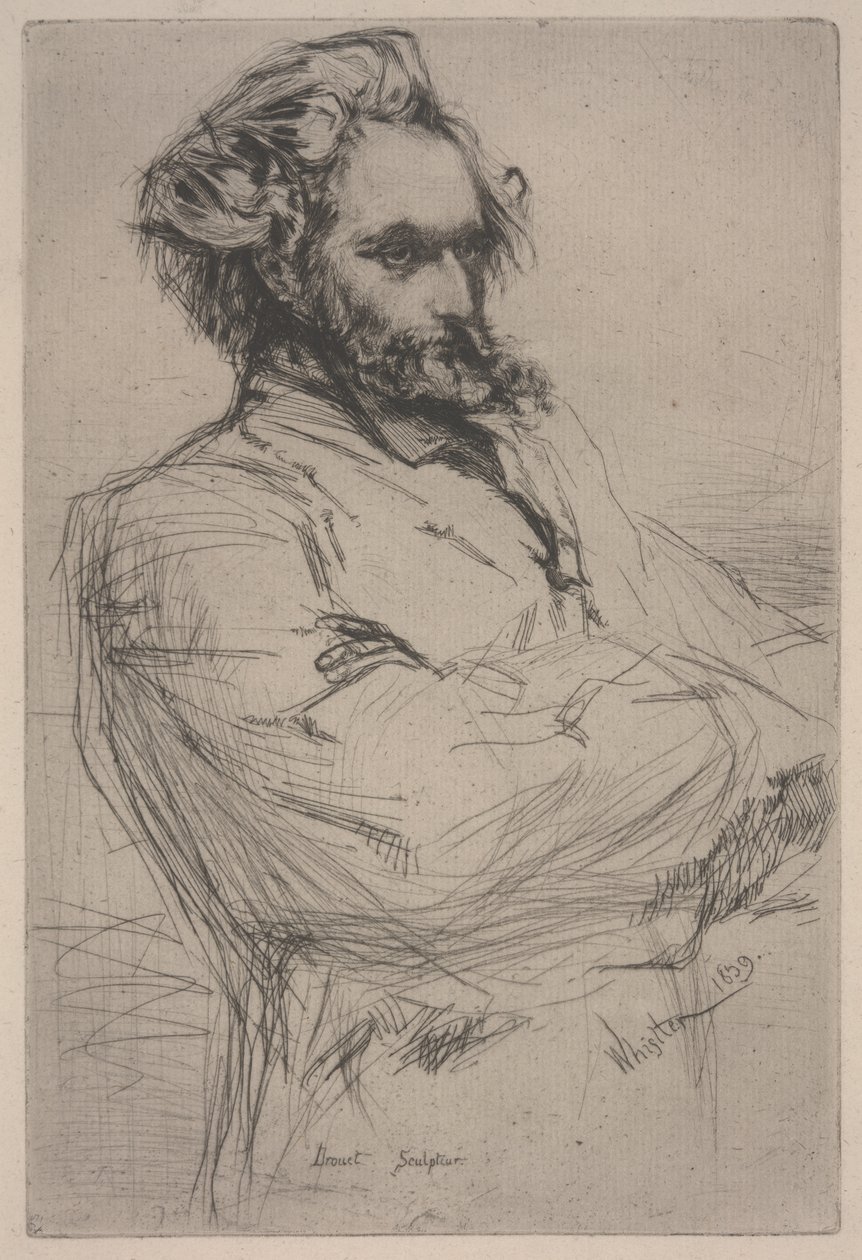Retrato de Drouet de James Abbott McNeill Whistler