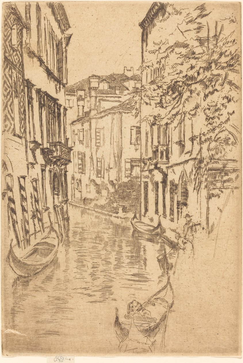 Canal Tranquilo, 1880 de James Abbott McNeill Whistler