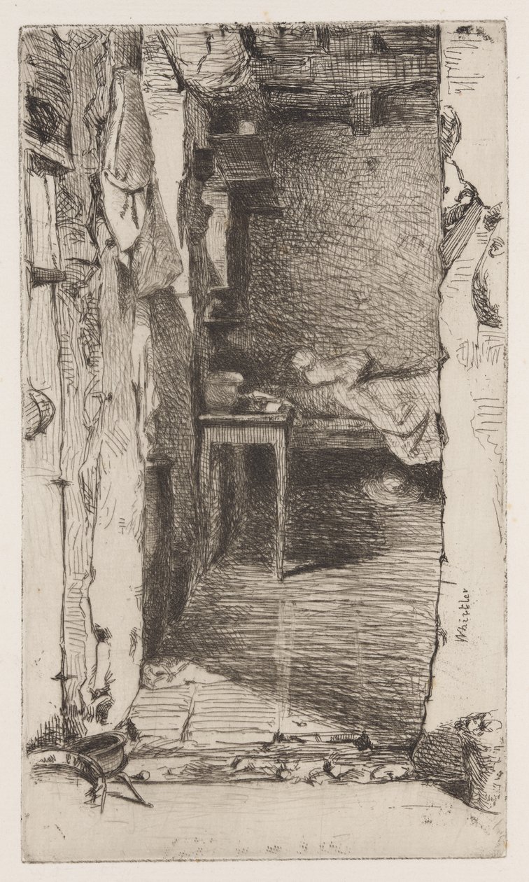 Traperos, Quartier Mouffetard, París de James Abbott McNeill Whistler