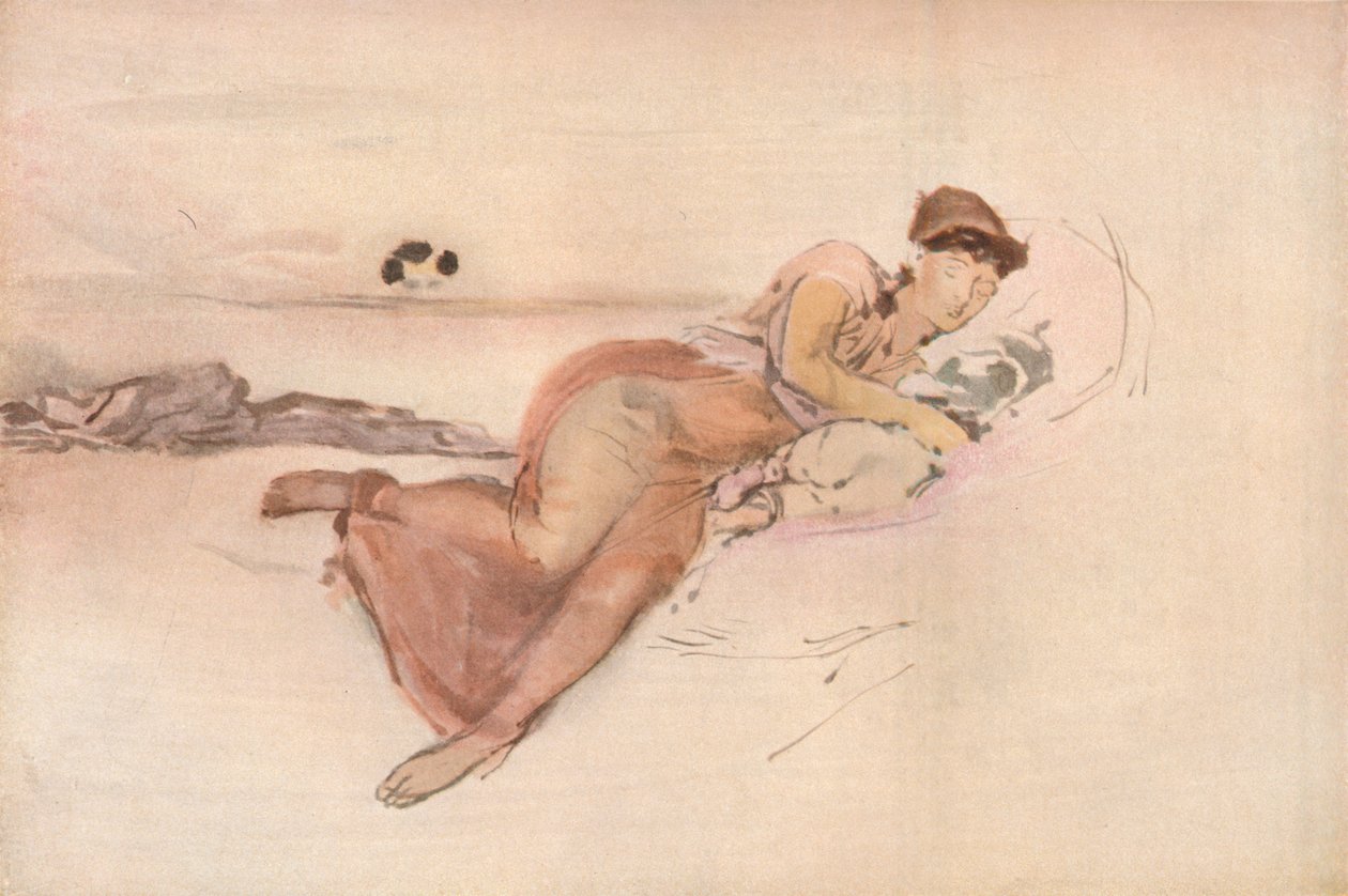 Rosa y rosa, la siesta de las madres, c1875 de James Abbott McNeill Whistler