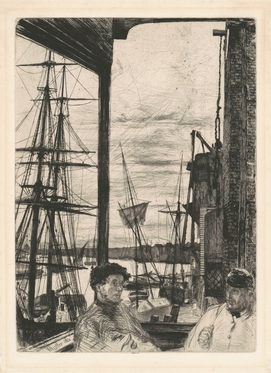 Rotherhithe, 1860 de James Abbott McNeill Whistler