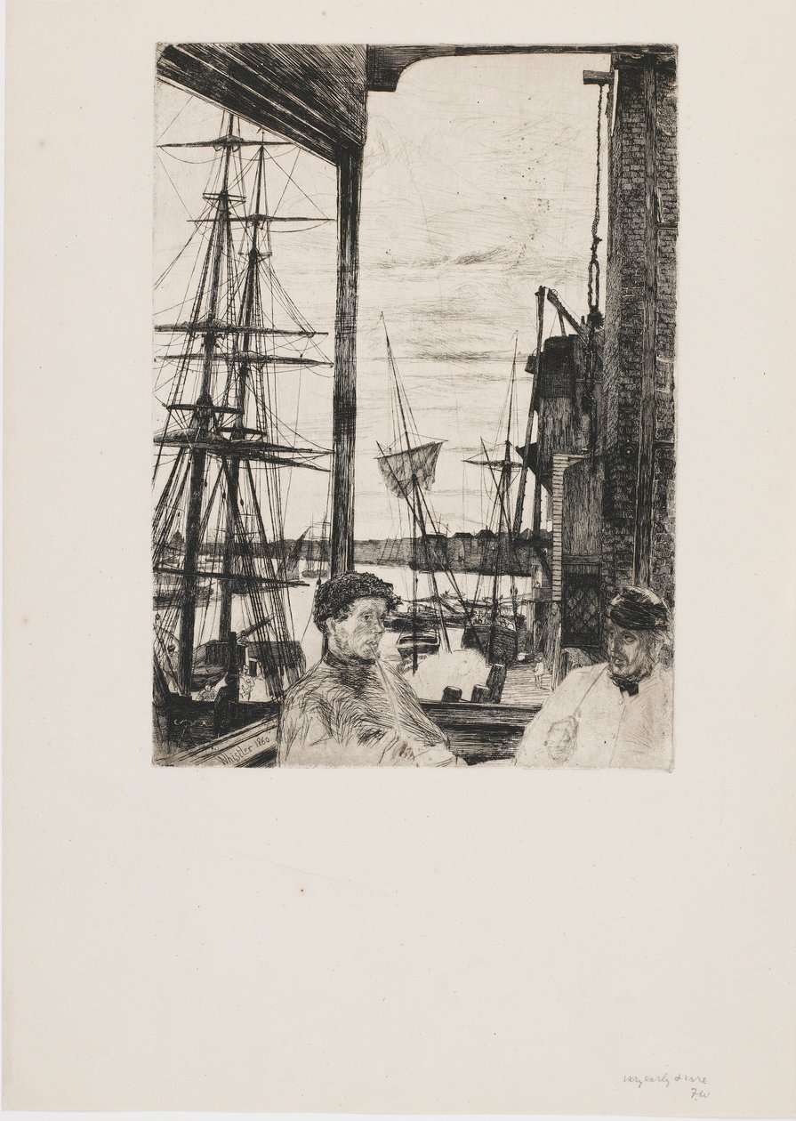 Rotherhithe, 1860 de James Abbott McNeill Whistler