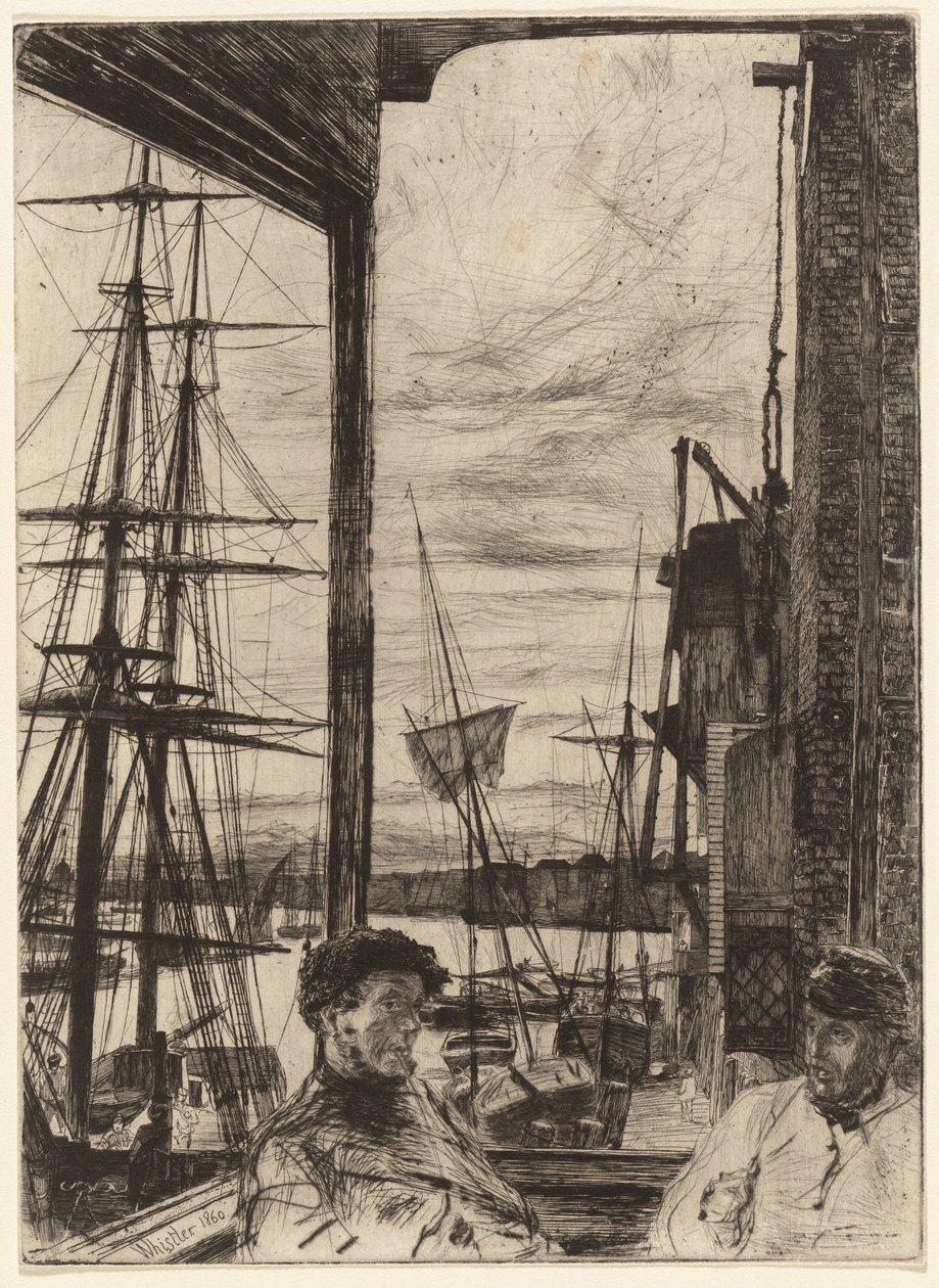 Rotherhithe, 1860 de James Abbott McNeill Whistler