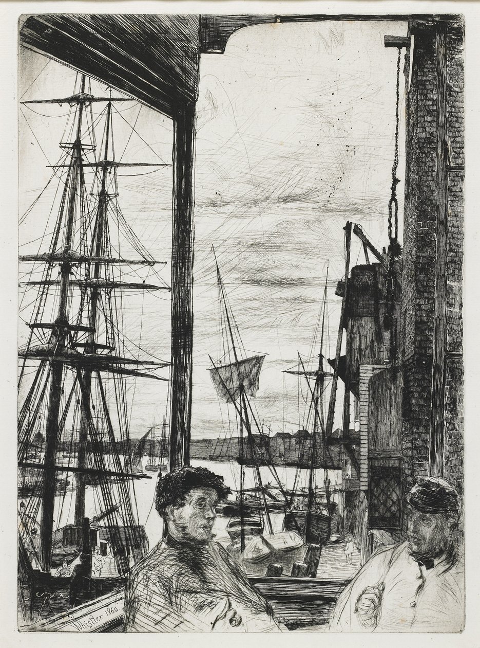 Rotherhithe de "Dieciséis grabados de escenas en el Támesis y otros temas" de James Abbott McNeill Whistler
