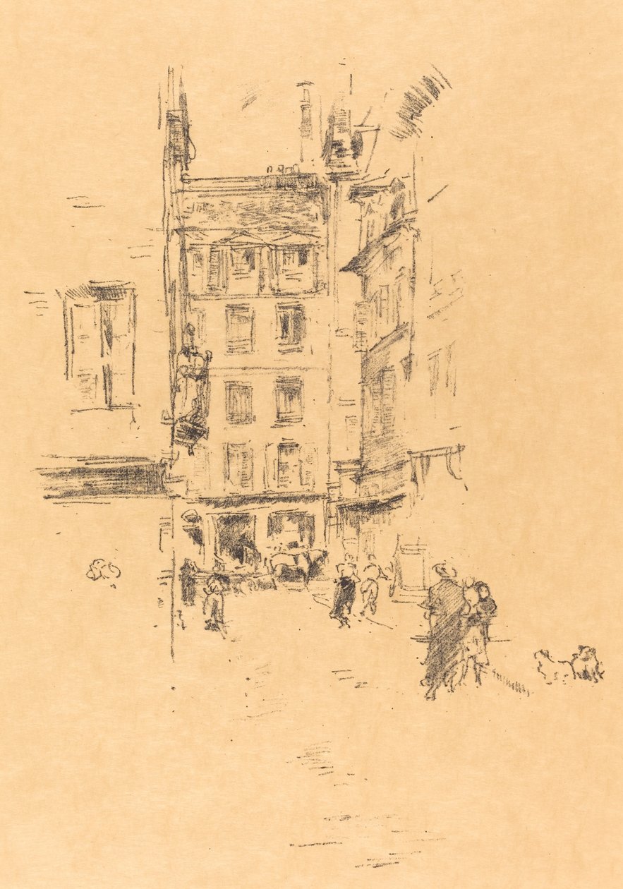 Rue Furstenburg, 1894 de James Abbott McNeill Whistler