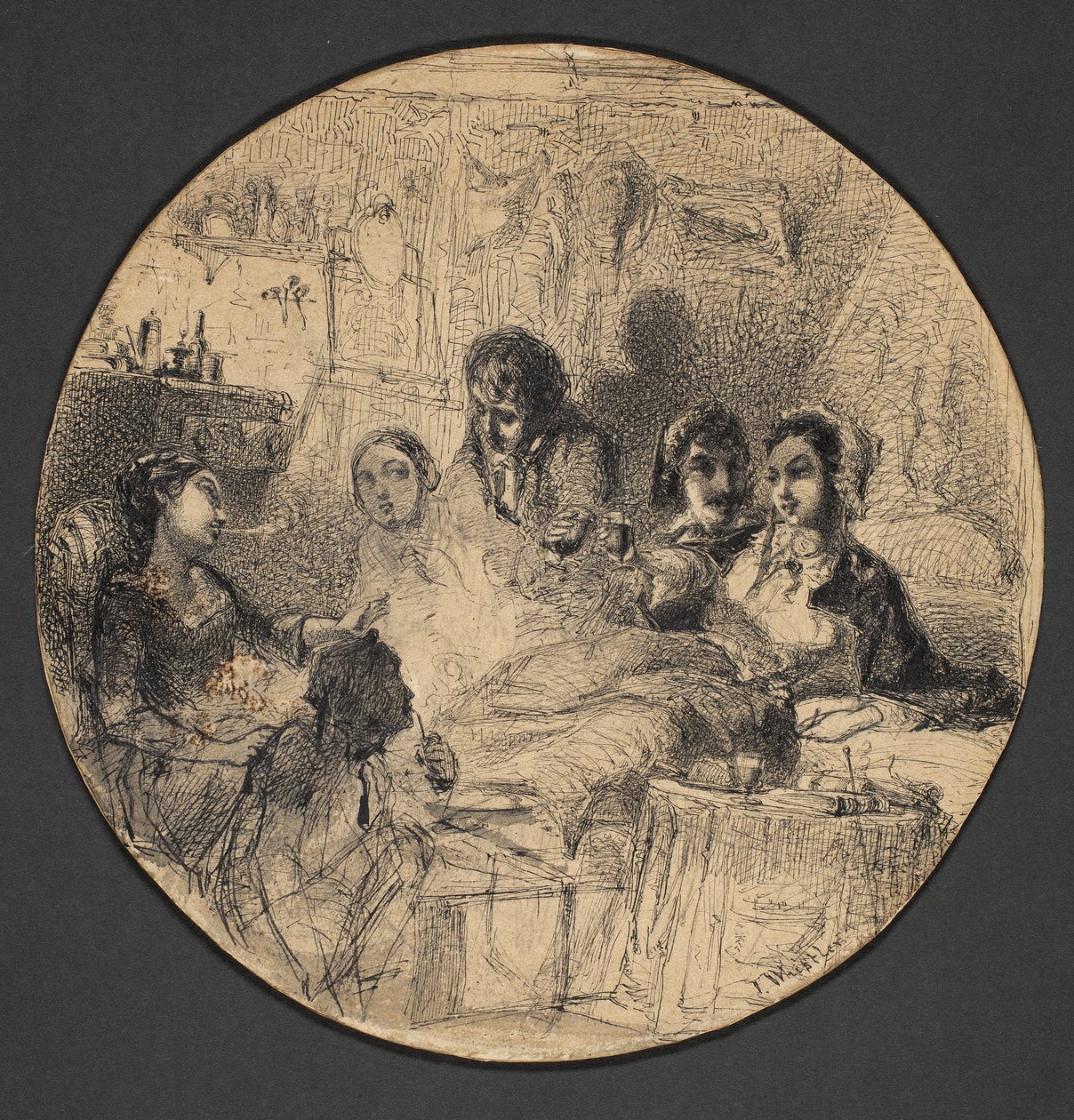 Escena de la vida bohemia, 1855-57 de James Abbott McNeill Whistler