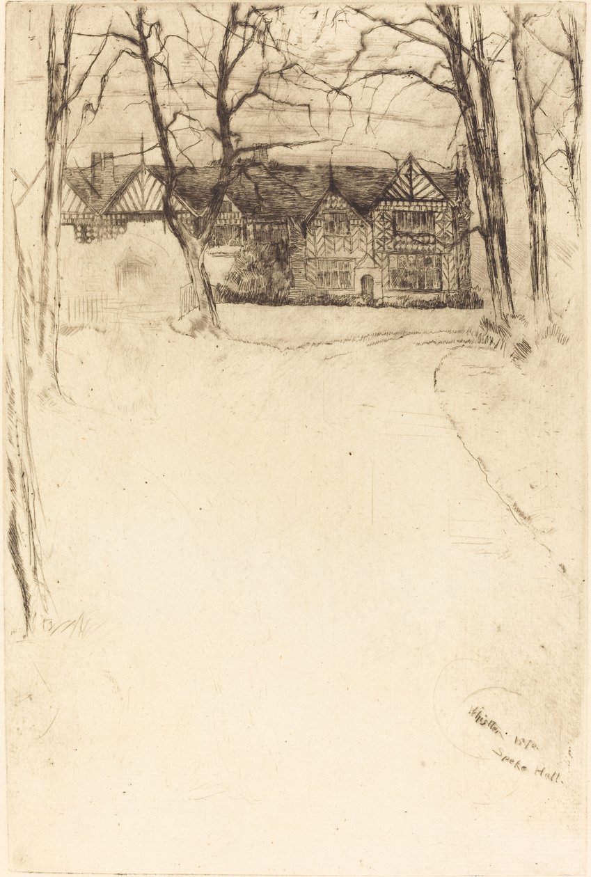 Speke Hall, No.1, 1870 de James Abbott McNeill Whistler