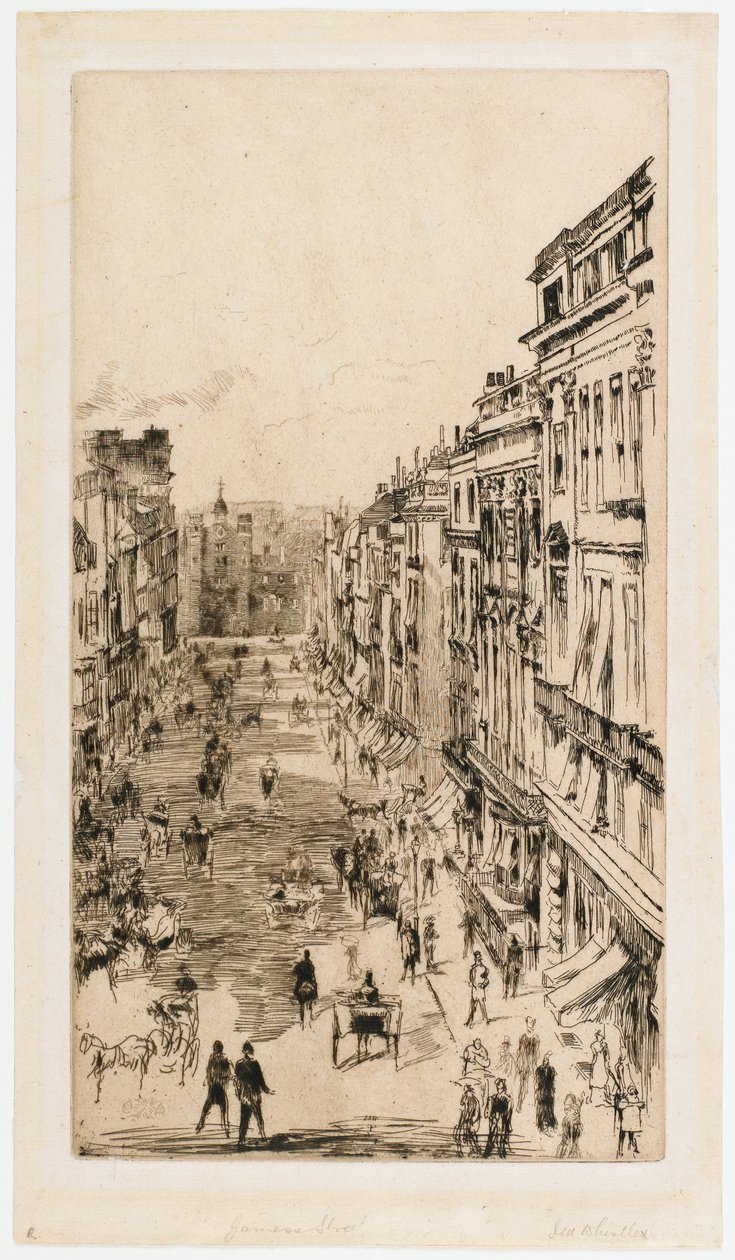 Calle de St. James de James Abbott McNeill Whistler